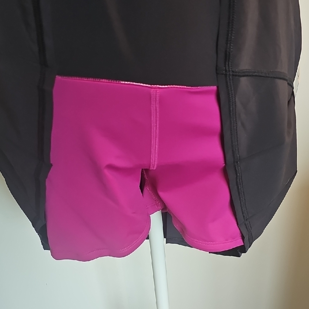 Lululemon Athletica Black Skirt with Pink Stripes - Picture 2 of 5